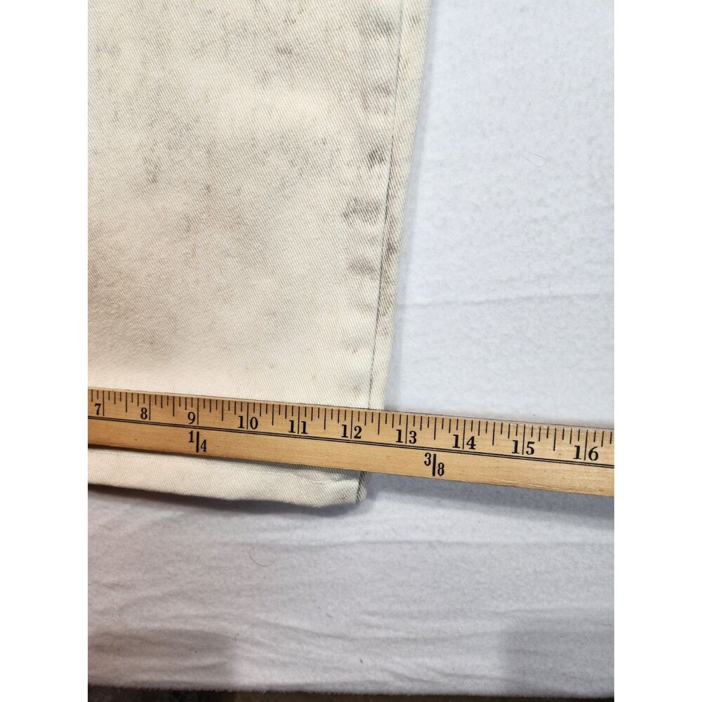 American Bazi Womens Cargo Ankle Pants Size M Off White Cream Utility Wide Leg - Picture 7 of 10